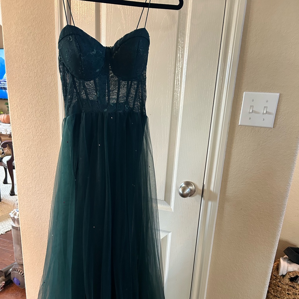 Beautiful Corset-Style Floor Length Gown. Worn Once.